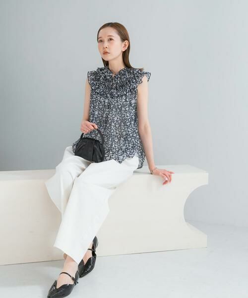 URBAN RESEARCH ROSSO / アーバンリサーチ ロッソ シャツ・ブラウス | 『WEB限定』フラワープリントフリルブラウス | 詳細10