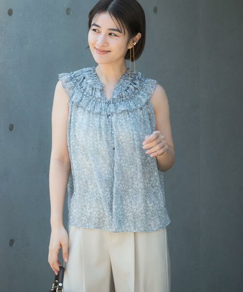 URBAN RESEARCH ROSSO / アーバンリサーチ ロッソ シャツ・ブラウス | 『WEB限定』フラワープリントフリルブラウス | 詳細19