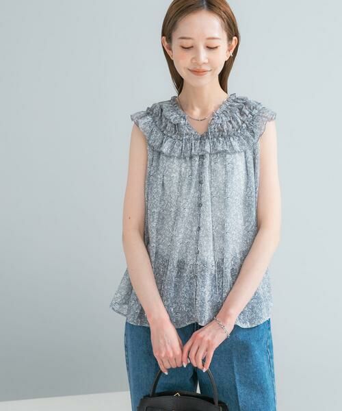 URBAN RESEARCH ROSSO / アーバンリサーチ ロッソ シャツ・ブラウス | 『WEB限定』フラワープリントフリルブラウス | 詳細22