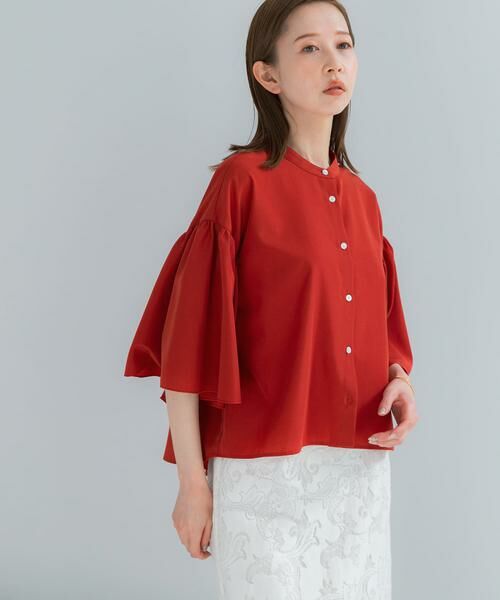 URBAN RESEARCH ROSSO / アーバンリサーチ ロッソ シャツ・ブラウス | UVカットウォッシャブルリネン混ブラウス | 詳細2