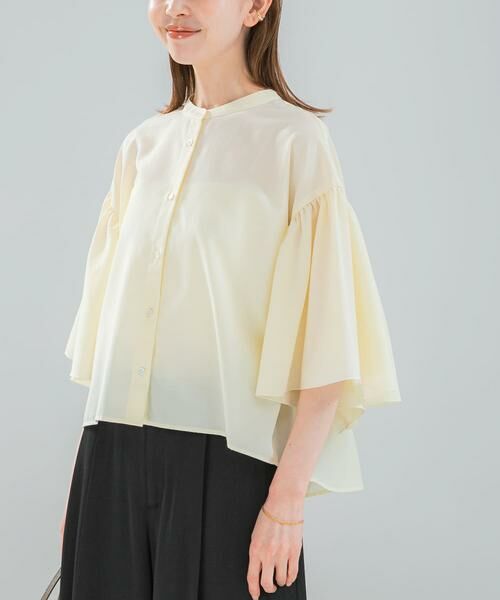 URBAN RESEARCH ROSSO / アーバンリサーチ ロッソ シャツ・ブラウス | UVカットウォッシャブルリネン混ブラウス | 詳細8