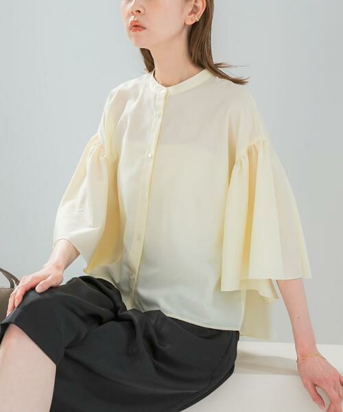 URBAN RESEARCH ROSSO / アーバンリサーチ ロッソ シャツ・ブラウス | UVカットウォッシャブルリネン混ブラウス | 詳細14