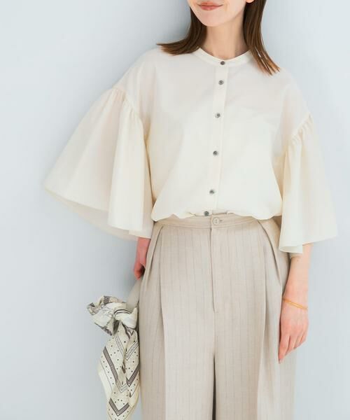 URBAN RESEARCH ROSSO / アーバンリサーチ ロッソ シャツ・ブラウス | UVカットウォッシャブルリネン混ブラウス | 詳細29