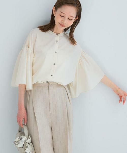 URBAN RESEARCH ROSSO / アーバンリサーチ ロッソ シャツ・ブラウス | UVカットウォッシャブルリネン混ブラウス | 詳細30