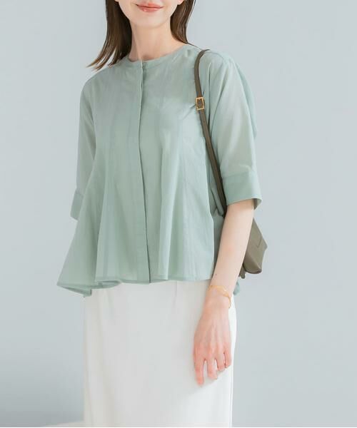 URBAN RESEARCH ROSSO / アーバンリサーチ ロッソ シャツ・ブラウス | 『WEB限定』コットンボイルフレアシャツ | 詳細1