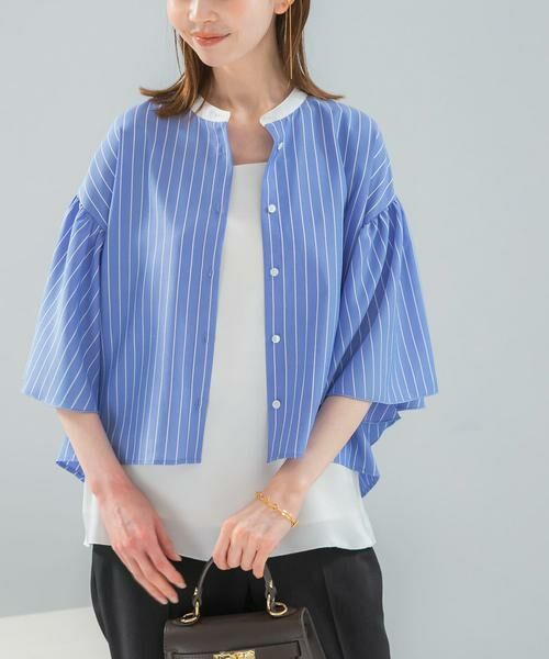 URBAN RESEARCH ROSSO / アーバンリサーチ ロッソ シャツ・ブラウス | ウォッシャブルストライプブラウス | 詳細2