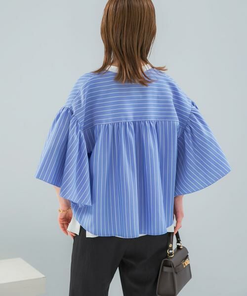 URBAN RESEARCH ROSSO / アーバンリサーチ ロッソ シャツ・ブラウス | ウォッシャブルストライプブラウス | 詳細3