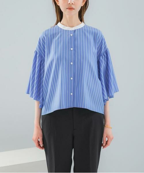 URBAN RESEARCH ROSSO / アーバンリサーチ ロッソ シャツ・ブラウス | ウォッシャブルストライプブラウス | 詳細5