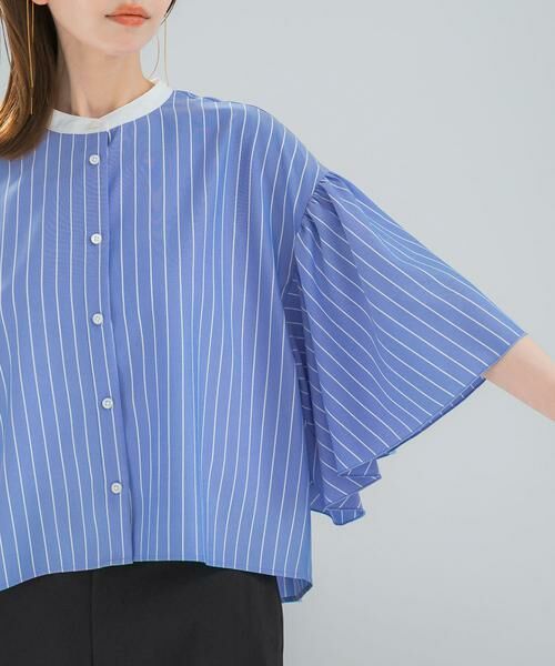 URBAN RESEARCH ROSSO / アーバンリサーチ ロッソ シャツ・ブラウス | ウォッシャブルストライプブラウス | 詳細8