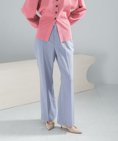 URBAN RESEARCH ROSSO / アーバンリサーチ ロッソ その他パンツ | イージーケア2WAYウエストセミフレアパンツ(ブルー系その他)