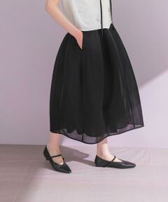 URBAN RESEARCH ROSSO / アーバンリサーチ ロッソ スカート | フラワーベルト付シアーダンボールスカート