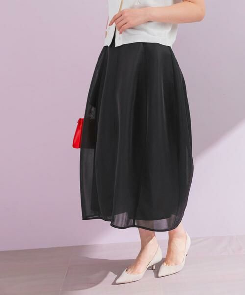 URBAN RESEARCH ROSSO / アーバンリサーチ ロッソ スカート | フラワーベルト付シアーダンボールスカート | 詳細2