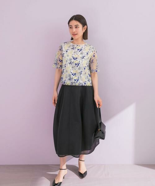 URBAN RESEARCH ROSSO / アーバンリサーチ ロッソ スカート | フラワーベルト付シアーダンボールスカート | 詳細8