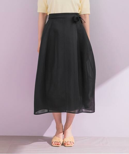 URBAN RESEARCH ROSSO / アーバンリサーチ ロッソ スカート | フラワーベルト付シアーダンボールスカート | 詳細9