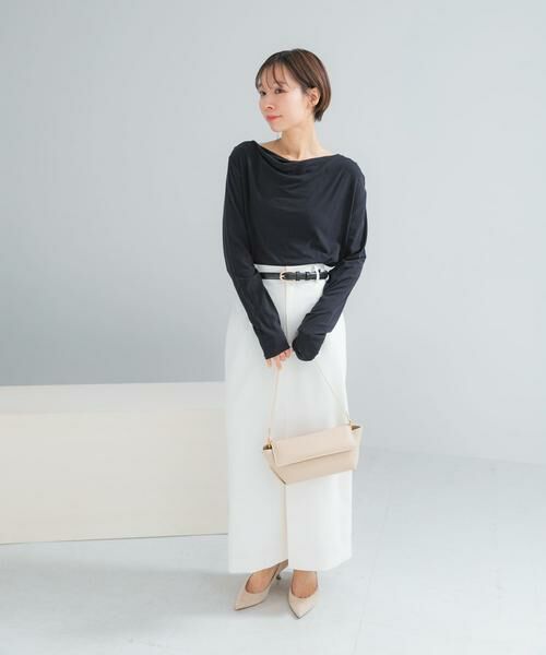 URBAN RESEARCH ROSSO / アーバンリサーチ ロッソ スカート | ベルト付ツイルストレッチスカート | 詳細4