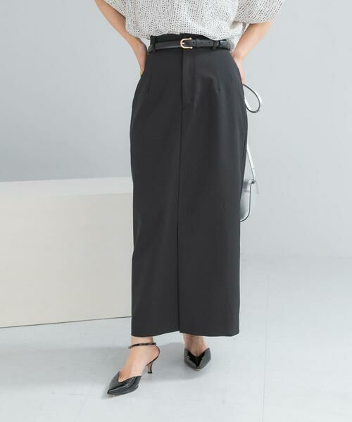 URBAN RESEARCH ROSSO / アーバンリサーチ ロッソ スカート | ベルト付ツイルストレッチスカート | 詳細7