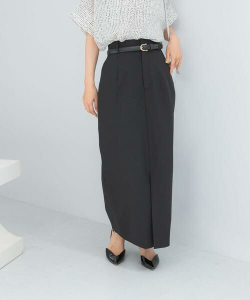 URBAN RESEARCH ROSSO / アーバンリサーチ ロッソ スカート | ベルト付ツイルストレッチスカート | 詳細8