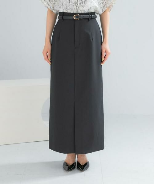 URBAN RESEARCH ROSSO / アーバンリサーチ ロッソ スカート | ベルト付ツイルストレッチスカート | 詳細11