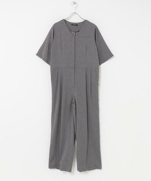 URBAN RESEARCH ROSSO / アーバンリサーチ ロッソ サロペット・オールインワン | リネンライク5分袖オールインワン | 詳細10