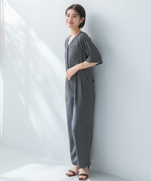 URBAN RESEARCH ROSSO / アーバンリサーチ ロッソ サロペット・オールインワン | リネンライク5分袖オールインワン | 詳細5