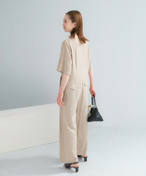 URBAN RESEARCH ROSSO / アーバンリサーチ ロッソ サロペット・オールインワン | リネンライク5分袖オールインワン | 詳細16