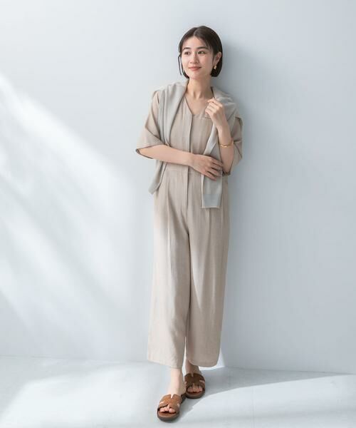 URBAN RESEARCH ROSSO / アーバンリサーチ ロッソ サロペット・オールインワン | リネンライク5分袖オールインワン | 詳細19