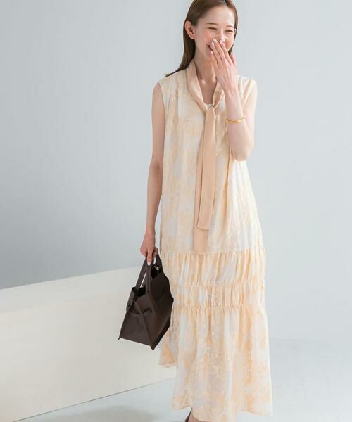 URBAN RESEARCH ROSSO / アーバンリサーチ ロッソ ドレス | シアージャガードワンピース（イエロー系その他）