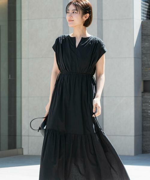 URBAN RESEARCH ROSSO / アーバンリサーチ ロッソ ワンピース | 『WEB限定』コットンボイルワンピース（ブラック）