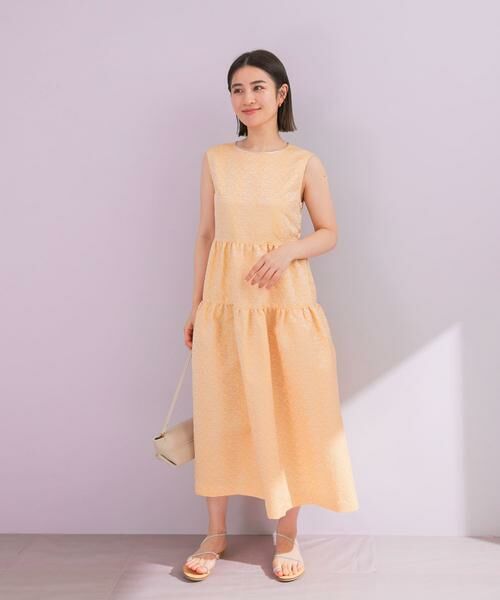 URBAN RESEARCH ROSSO / アーバンリサーチ ロッソ ワンピース | フラワージャガードフォルムワンピース | 詳細4