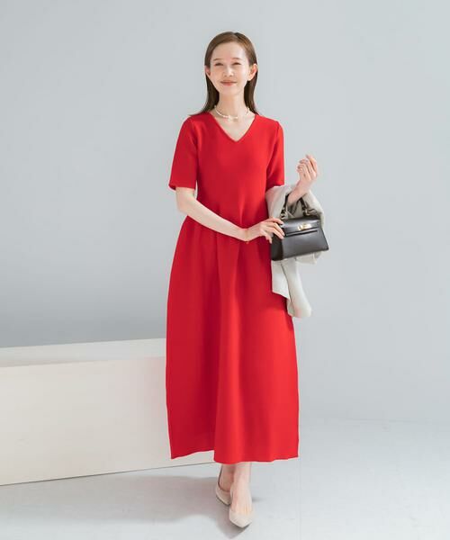 URBAN RESEARCH ROSSO / アーバンリサーチ ロッソ ワンピース | 『一部WEB限定カラー』フォルムニットVネックワンピース | 詳細3
