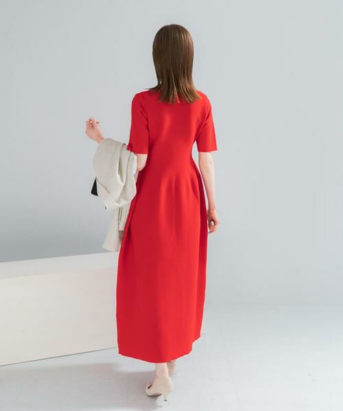 URBAN RESEARCH ROSSO / アーバンリサーチ ロッソ ワンピース | 『一部WEB限定カラー』フォルムニットVネックワンピース | 詳細6