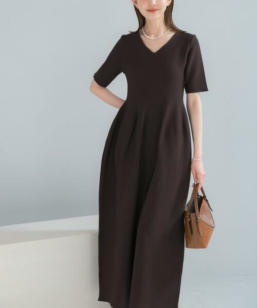 URBAN RESEARCH ROSSO / アーバンリサーチ ロッソ ワンピース | 『一部WEB限定カラー』フォルムニットVネックワンピース | 詳細10