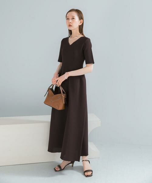 URBAN RESEARCH ROSSO / アーバンリサーチ ロッソ ワンピース | 『一部WEB限定カラー』フォルムニットVネックワンピース | 詳細12