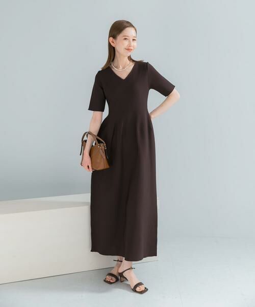 URBAN RESEARCH ROSSO / アーバンリサーチ ロッソ ワンピース | 『一部WEB限定カラー』フォルムニットVネックワンピース | 詳細13