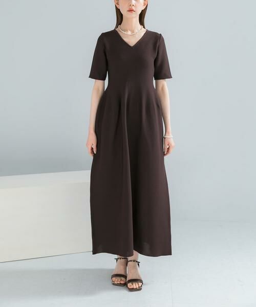 URBAN RESEARCH ROSSO / アーバンリサーチ ロッソ ワンピース | 『一部WEB限定カラー』フォルムニットVネックワンピース | 詳細15