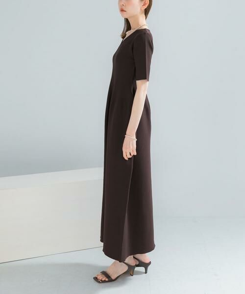 URBAN RESEARCH ROSSO / アーバンリサーチ ロッソ ワンピース | 『一部WEB限定カラー』フォルムニットVネックワンピース | 詳細16