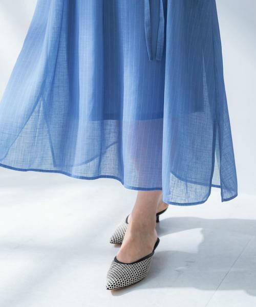 URBAN RESEARCH ROSSO / アーバンリサーチ ロッソ ワンピース | セミシアー5分袖シャツワンピース | 詳細25