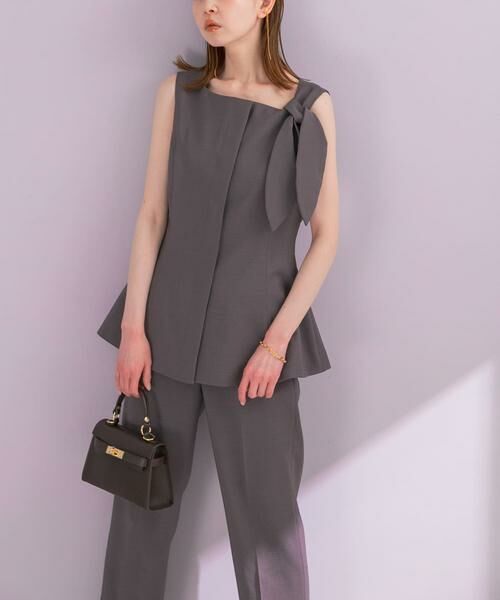 URBAN RESEARCH ROSSO / アーバンリサーチ ロッソ セットアップ | リボンデザイン2WAYジレセットアップ（チャコールグレー）