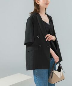 URBAN RESEARCH ROSSO / アーバンリサーチ ロッソ その他アウター | 防シワ リネンライクハーフスリーブジャケット