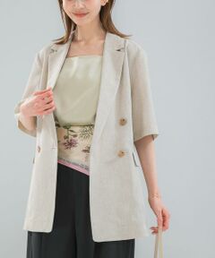 URBAN RESEARCH ROSSO / アーバンリサーチ ロッソ その他アウター | 防シワ リネンライクハーフスリーブジャケット