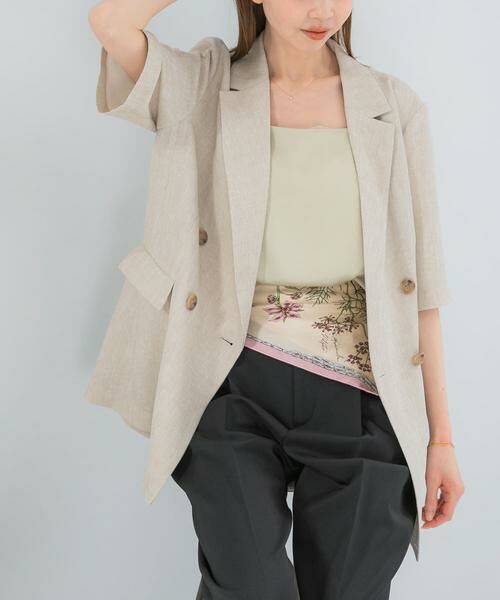 URBAN RESEARCH ROSSO / アーバンリサーチ ロッソ その他アウター | 防シワ リネンライクハーフスリーブジャケット | 詳細10