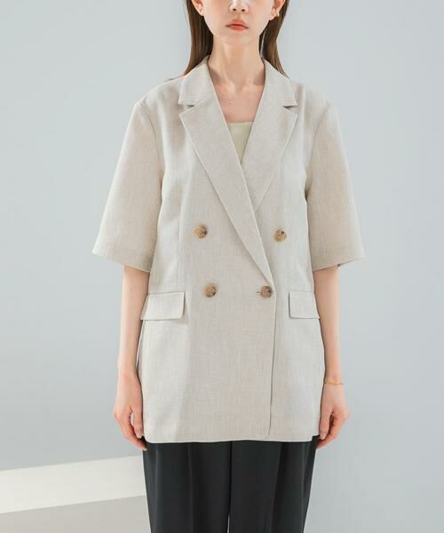 URBAN RESEARCH ROSSO / アーバンリサーチ ロッソ その他アウター | 防シワ リネンライクハーフスリーブジャケット | 詳細15