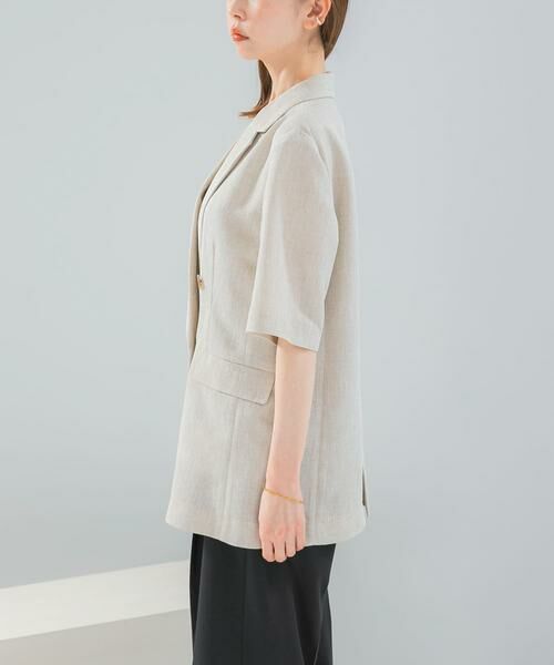 URBAN RESEARCH ROSSO / アーバンリサーチ ロッソ その他アウター | 防シワ リネンライクハーフスリーブジャケット | 詳細16