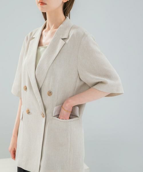 URBAN RESEARCH ROSSO / アーバンリサーチ ロッソ その他アウター | 防シワ リネンライクハーフスリーブジャケット | 詳細18