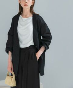 URBAN RESEARCH ROSSO / アーバンリサーチ ロッソ ノーカラージャケット | メモリーコットンライトジャケット