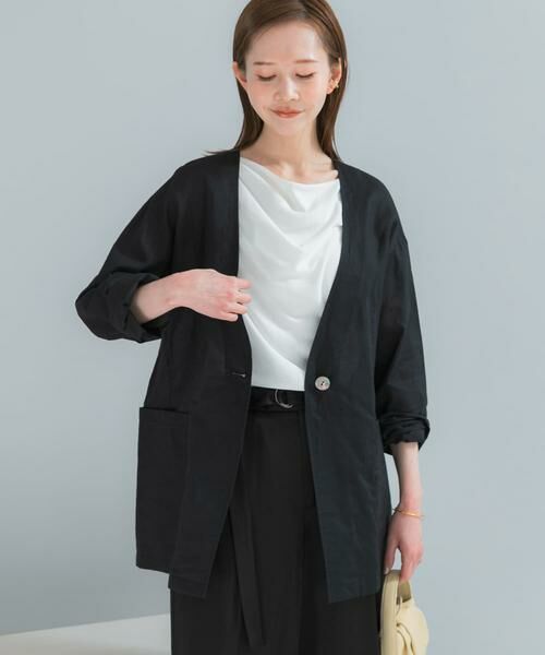 URBAN RESEARCH ROSSO / アーバンリサーチ ロッソ ノーカラージャケット | メモリーコットンライトジャケット | 詳細2