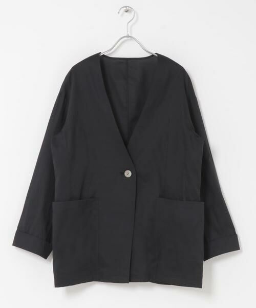 URBAN RESEARCH ROSSO / アーバンリサーチ ロッソ ノーカラージャケット | メモリーコットンライトジャケット | 詳細8