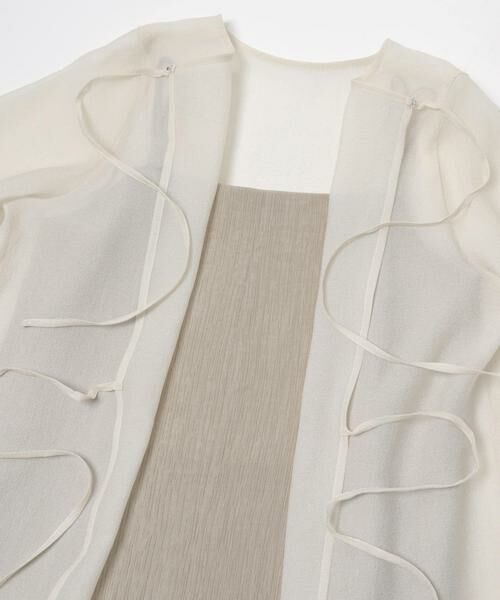 URBAN RESEARCH ROSSO / アーバンリサーチ ロッソ ドレス | ハーフスリーブオーガンジーバックオープンドレス | 詳細12