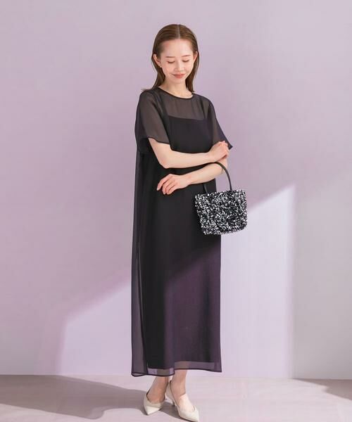 URBAN RESEARCH ROSSO / アーバンリサーチ ロッソ ドレス | ハーフスリーブオーガンジーバックオープンドレス | 詳細13