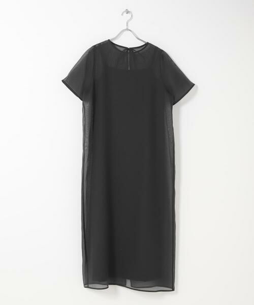 URBAN RESEARCH ROSSO / アーバンリサーチ ロッソ ドレス | ハーフスリーブオーガンジーバックオープンドレス | 詳細17